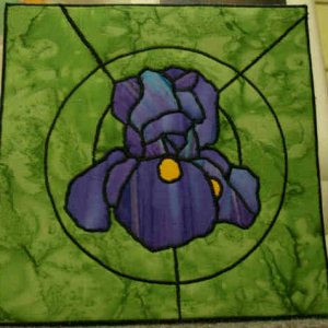 Stained Glass Iris
