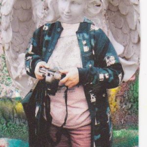 Photo ATCs: Altered Cemetery Angels