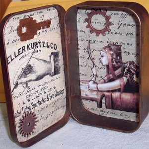 Steampunk Tin Shrine