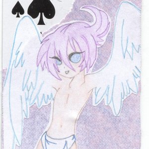 Altered Playing Card - Angel