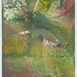 Faux Batik -- Leaves