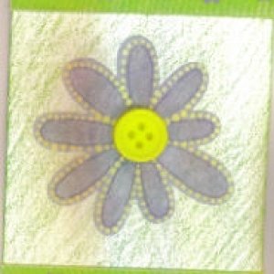 Purple Flower. Made by my niece.