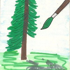 Painting a tree