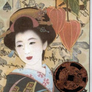 Q of Spades Geisha