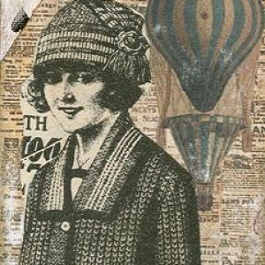Traveling ~ Altered Playing Card ~ Traded