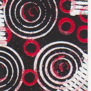 Abstract Art-Red.Black and White