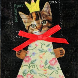PRINCESS Kitty Stamp Collage