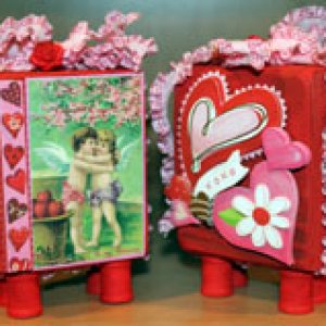Valentine ATB's - Artist Trading Blocks