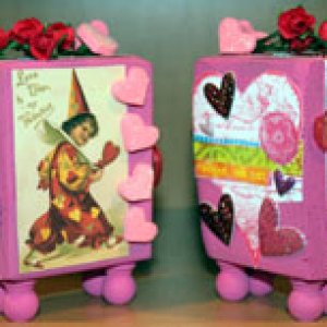 Valentine ATB's - Artist Trading Blocks