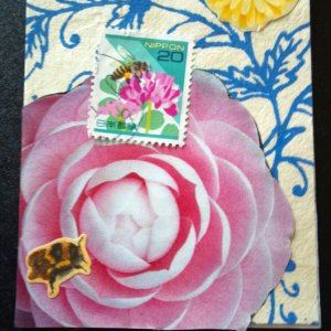 Butterfly and Bug postage stamp