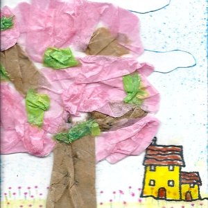 Textured Trees Collage