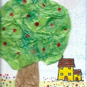 Textured Trees Collage