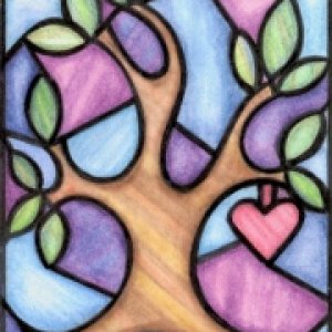 Stained Glass Tree