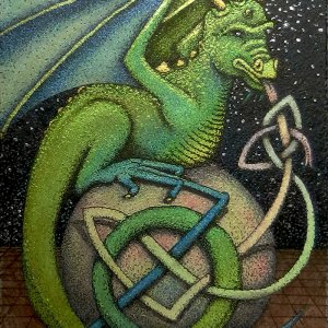 Celtic Dragon on Sphere
