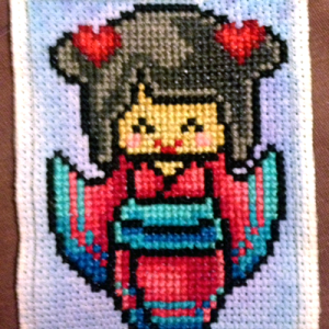 Kokeshi Cross Stitch