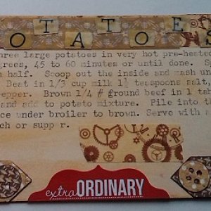 Recipe Card ~ Potatoes On The Half Shell