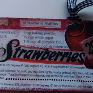 Strawberry Muffins Recipe Card