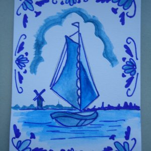 Delfs blue boat for juanita rojes