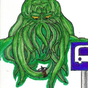 Cthulhu waits... for a bus.