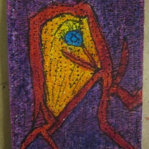 Faces with Wax and Ink