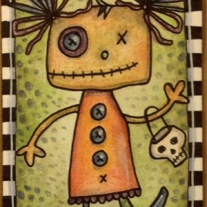 Junker-Jane Style Halloween Character ATCs