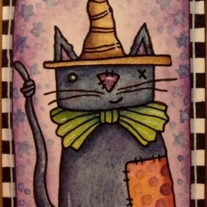 Junker-Jane Style Halloween Character ATCs