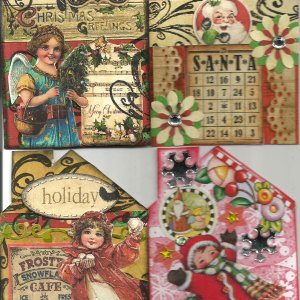 Christmas House atc swap