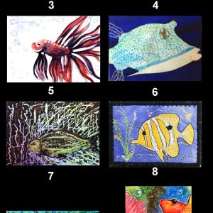 2016 December Monthly ATC Contest - Theme: Fish