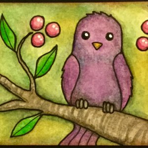 Whimsical Bird ATCs