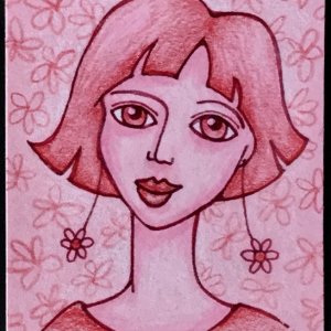 Spring Whimsical Girls ATCs