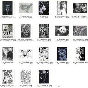 2017 January Monthly ATC Entrants - Theme: Black & White
