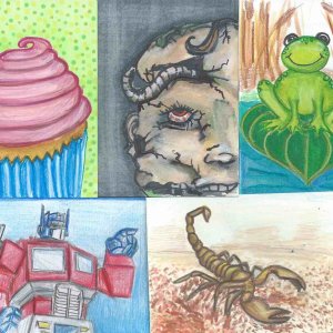 ATCs for aginghippychic, Geonek, claudia_az, and busymumto3