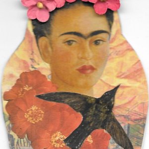 Frida with Crow