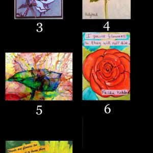 2017 Monthly ATC Contest MAY - Flowers theme
