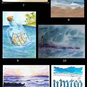 March 2018 ATC Contest~Waterscapes