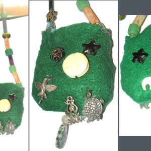 Green Earth Amulet Bag