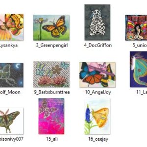 April 2018 ATC Contest - Butterflies & Moths