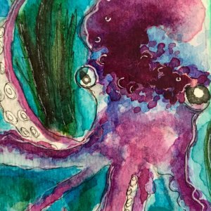 Watercolor Octopus