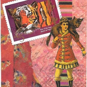 Postage Stamp ATCs Swap - Cats