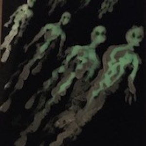 Green-eyed Ghosts (in the dark)