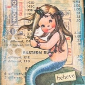 Vintage Mermaid ATC
