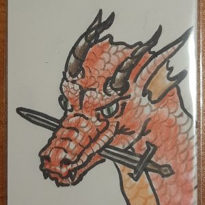 TikTok Live Suggestions - Dragon Holding Sword in Mouth