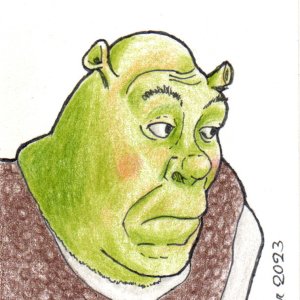 Shrek Blushing and Bikini Fiona Ogre Form