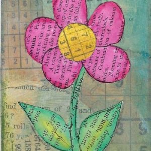 Sudoku Art Play Swap - Dog as Pet, Pink Flower