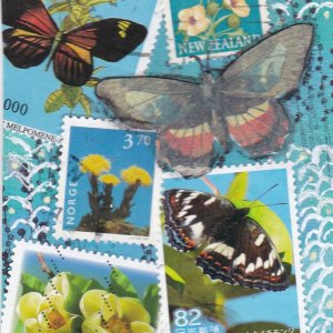 PS ATHON 9 butterlies on blue