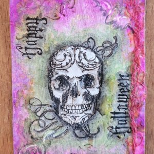 Halloween inspired art cards