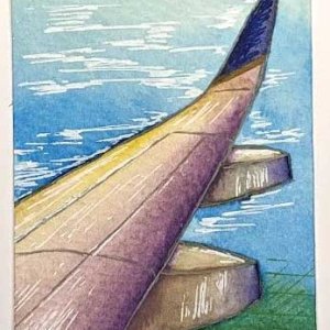 From the window of the airplane