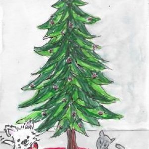 For Suzi's "Oh Christmas Tree..." swap