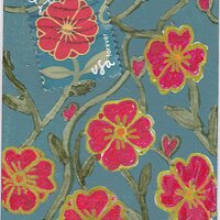 VALATART 04 Red flowers Love stamp