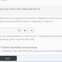 Reputation screen Example
